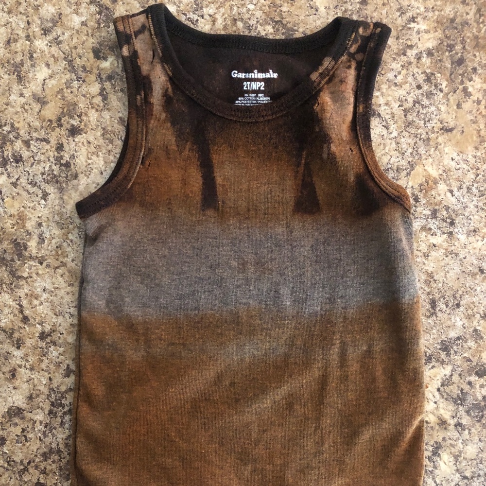 Handmade distressed Toddler Tanks